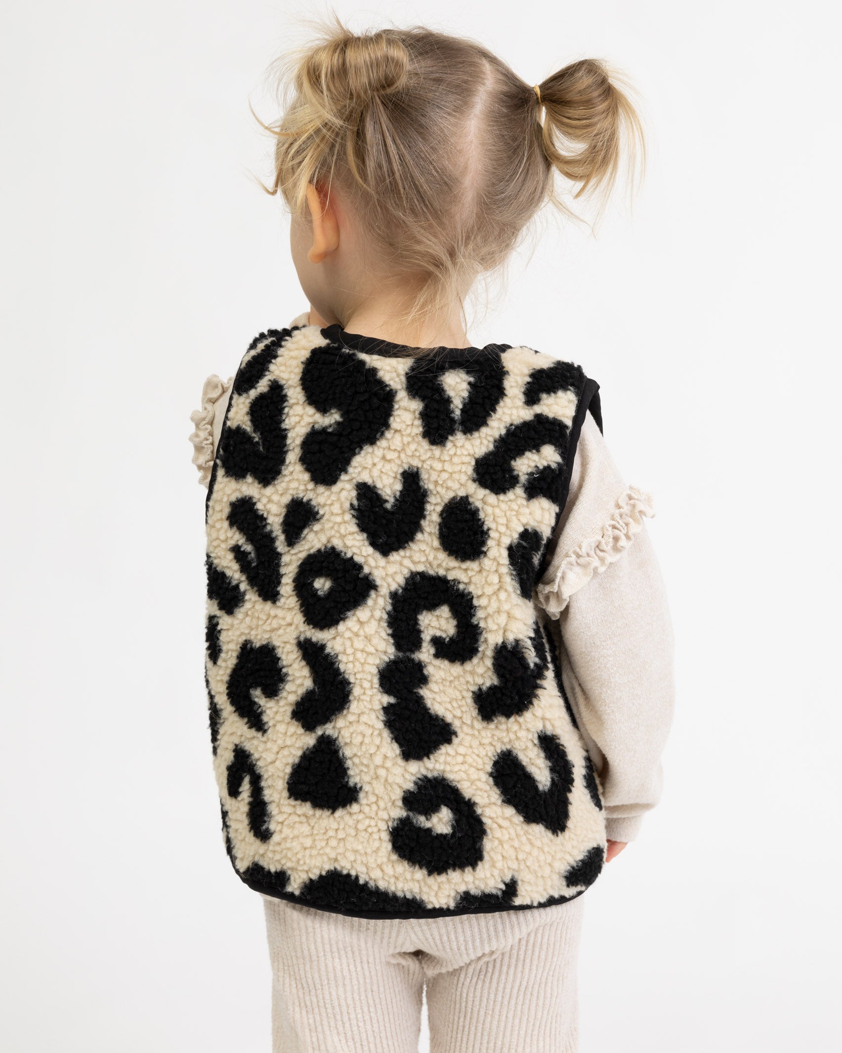 Teddy Kinderweste mit Leoprint