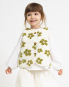 Teddy Kinderweste mit Blumenprint