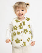 Teddy Kinderweste mit Blumenprint