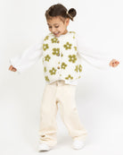 Teddy Kinderweste mit Blumenprint