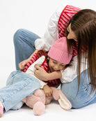 Gestreifte Teddy Kinderweste