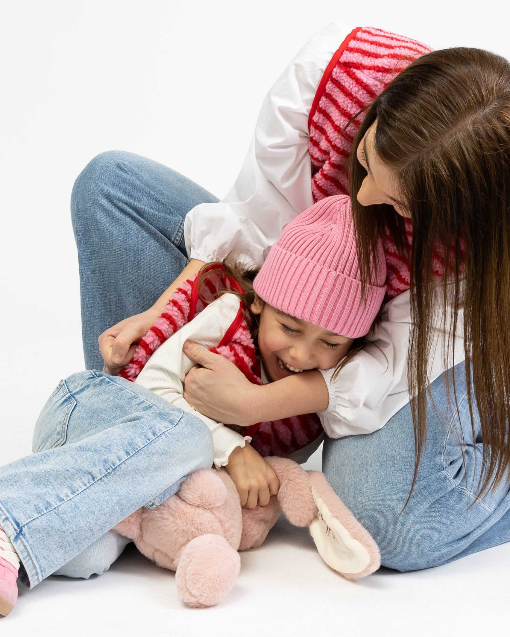 Gestreifte Teddy Kinderweste