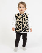 Teddy Kinderweste mit Leoprint