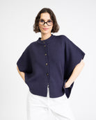 Elegante Kurzarmstrickjacke