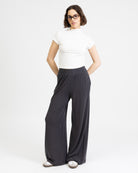 Weiche Stoffhose mit Wollanteil