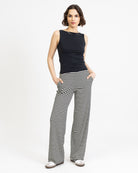 Lockere gestreifte Hose