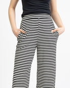 Lockere gestreifte Hose