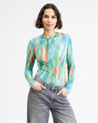 Body mit mehrfarbigem Print