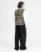 Teddy Weste mit Leoprint