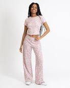 Bunte Hose mit Struktur