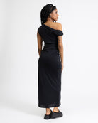 Weiches asymmetrisches Maxikleid