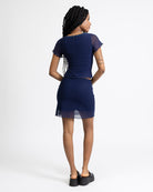 Mesh Shirt mit Spitzendetails