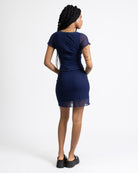 Mesh Minirock mit Spitzdendetail