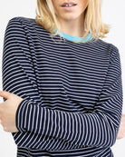 Gestreiftes Basic Langarmshirt