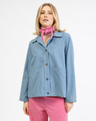 Gestreifte Hemdjacke