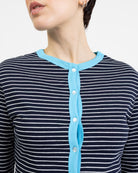 Gestreifter Cardigan aus Baumwolle