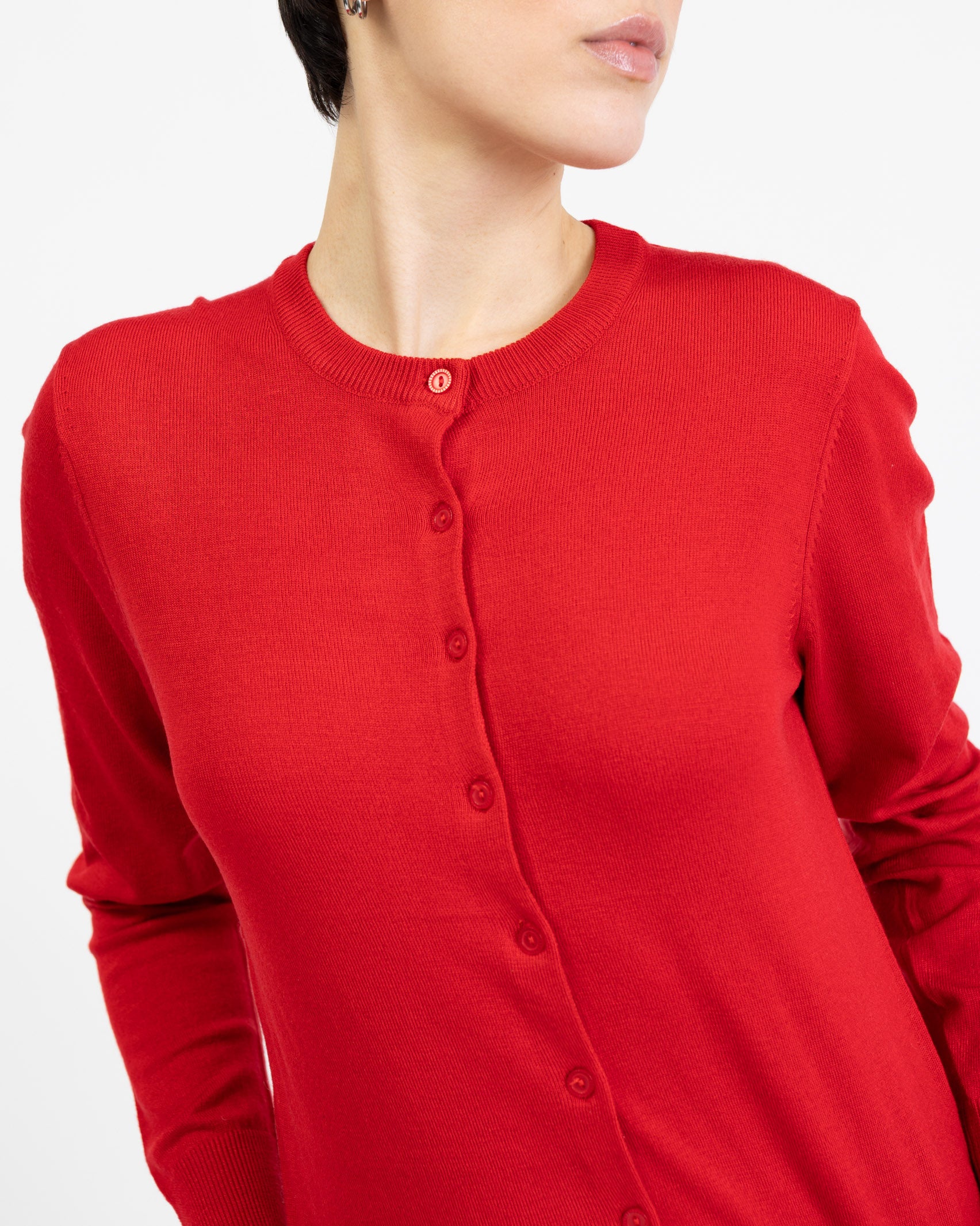 Basic Strickjacke