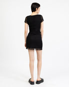 Mesh Shirt mit Spitzendetails