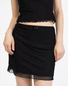 Mesh Minirock mit Spitzdendetail