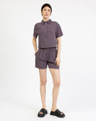 Schlichte Shorts aus Viskose