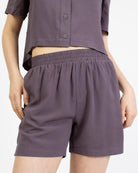 Schlichte Shorts aus Viskose