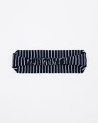 Weiches, gestreiftes Haarband blau