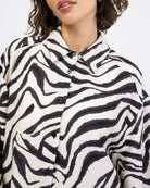 Bluse mit Zebraprint