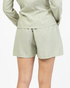 Gestreifte Shorts mit Bindebändern