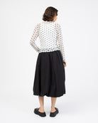 Mesh Cardigan mit Polkadotprint