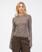 Langarmshirt gestreift von vorne