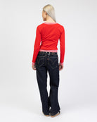 Langarmshirt mit Layering-Effekt von hinten
