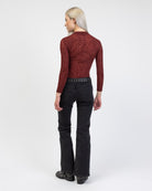 Body mit floralen Muster von hinten