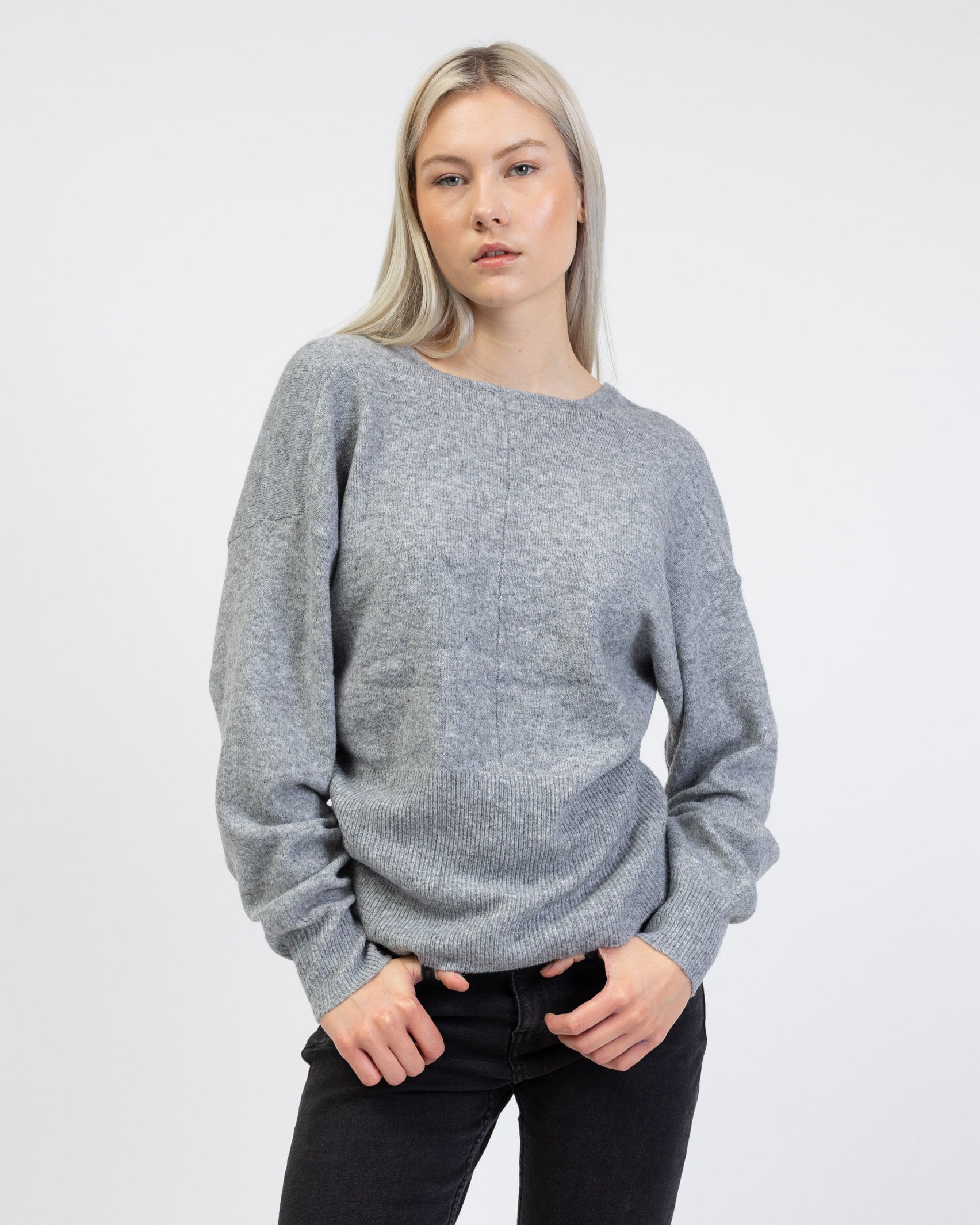 Wickelpullover mit V-Ausschnitt