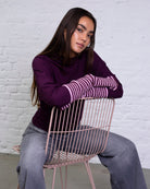 Gestreifte Strickstulpen