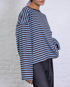 Lockeres Langarmshirt mit Streifen