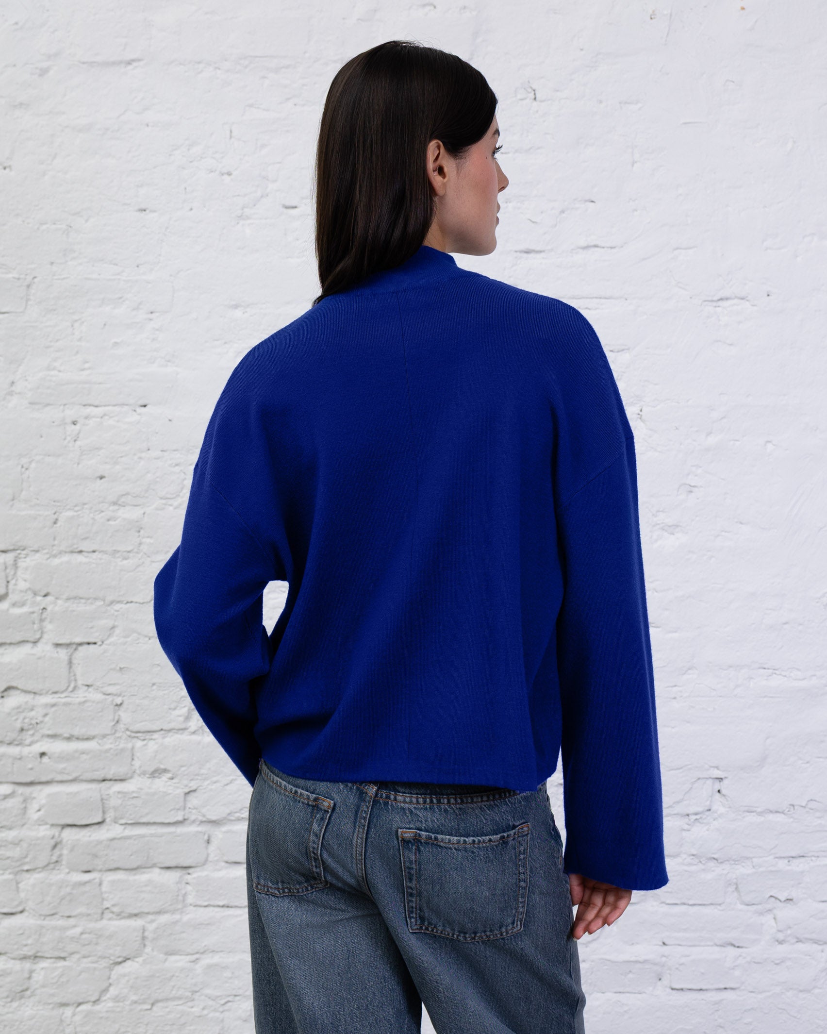 Weicher Pullover mit Stehkragen