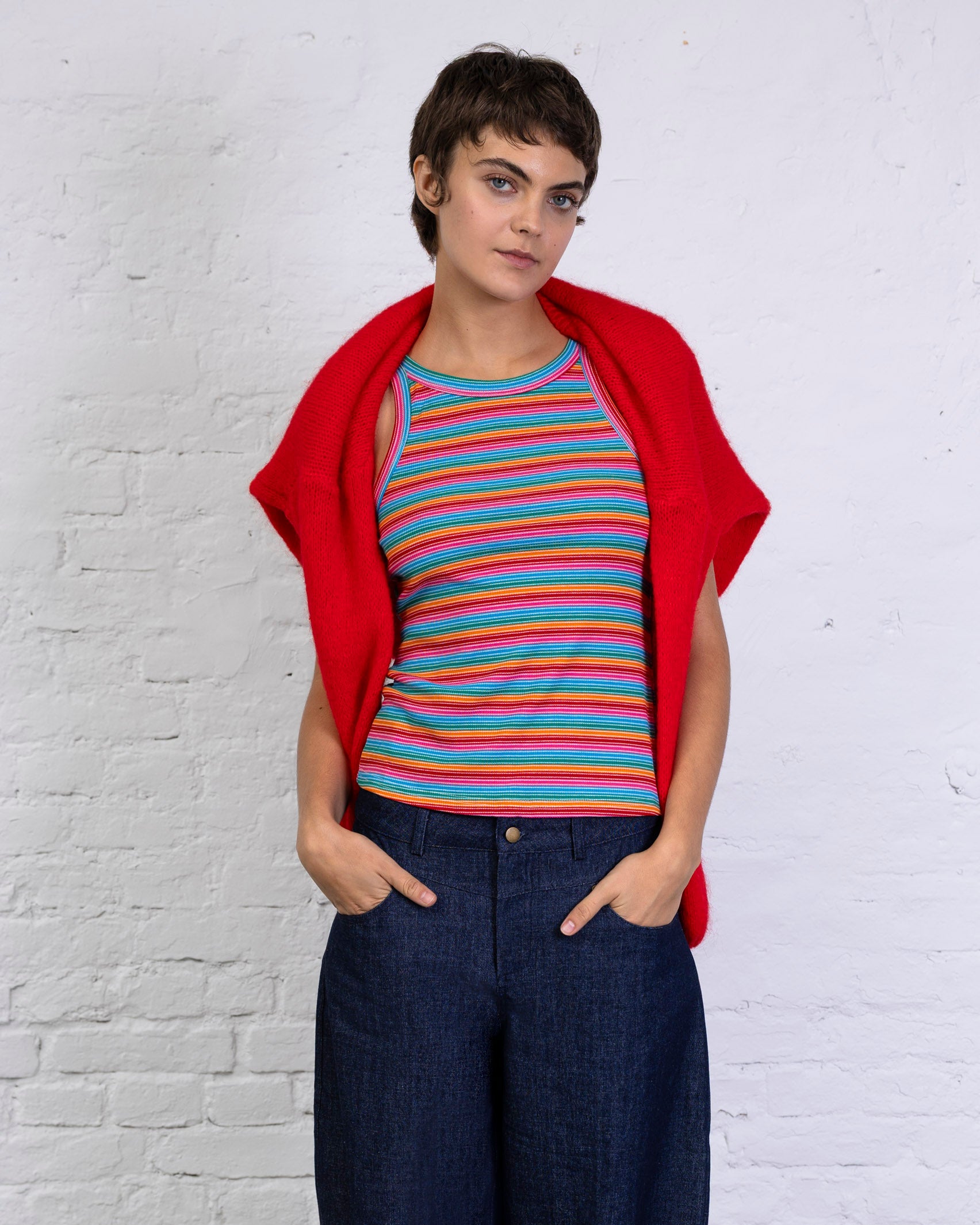 Tanktop mit bunten Streifen