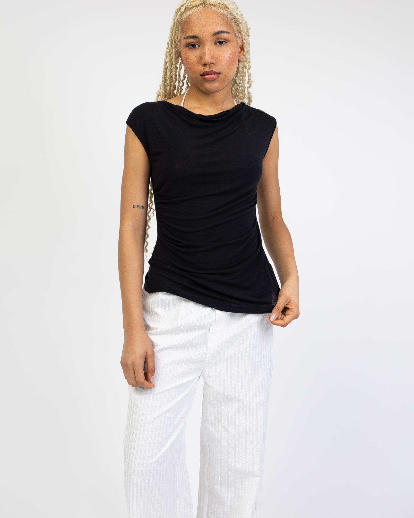 Drapiertes Top