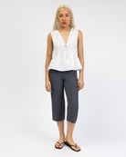 Ärmellose Boho Bluse