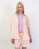 Bluse mit sommerlichen Streifen