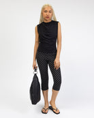 Capri Hose mit Punkten