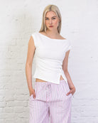 Shirt mit asymmetrischer Knopfleiste