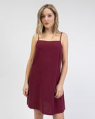 Minikleid aus Leinen-Mix