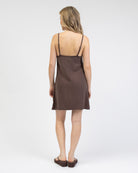 Minikleid aus Leinen-Mix