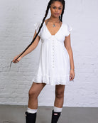 Verspieltes Minikleid mit Rüschen