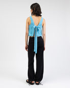 Ballon Hose aus Leinen-Mix