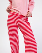 Gestreifte Hose aus Sweatstoff
