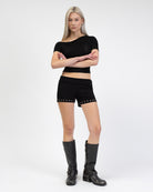 Microshorts mit Ösen