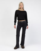 Offshoulder Langarmshirt