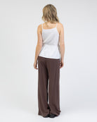 Peplum Top aus Leinen-Mix